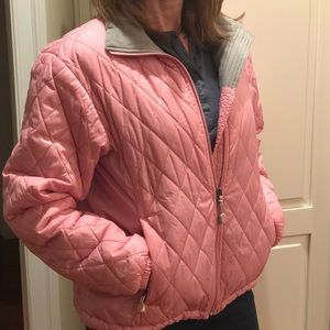 LL Bean quilted women’s jacket soft pink Coat